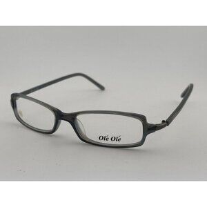 OLE OLE - SLV19 C2 47-15-130 Grey Acetate Rectangle Glasses Frames